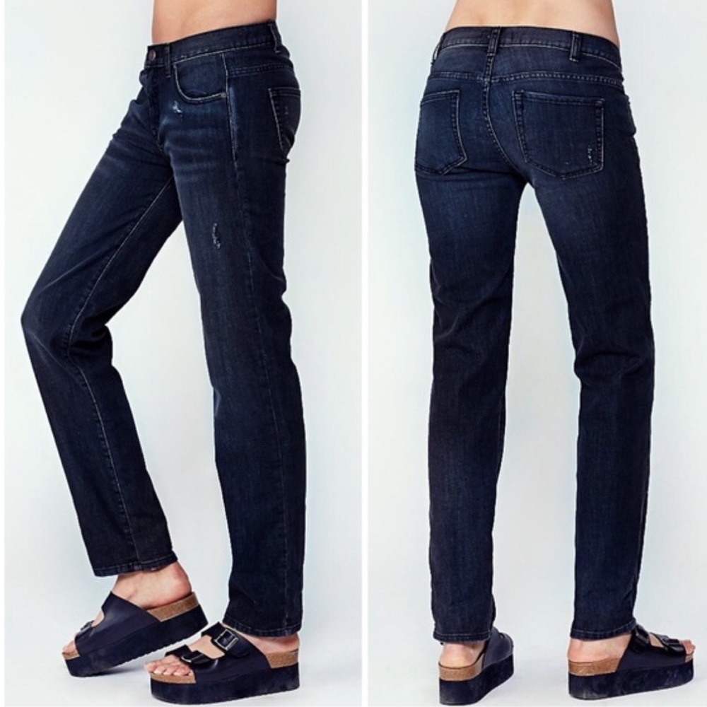 Free People Distressed Boyfriend Jeans - Picture 2 of 7